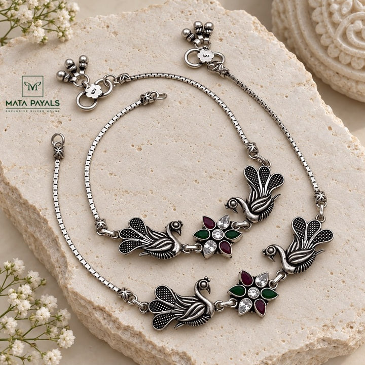 Good Looking Peacock Anklet