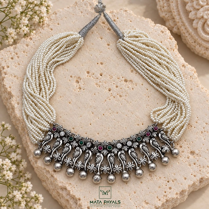 Fancy Oxidised Choker