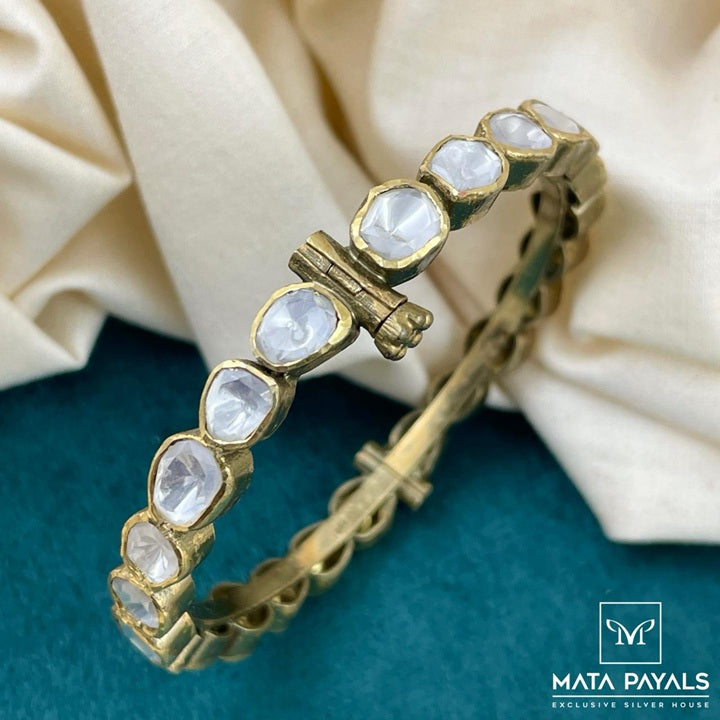 Antique Moissanite Kada