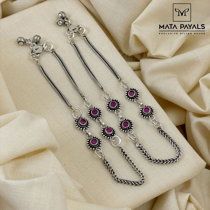 Pretty Oxidised Anklet