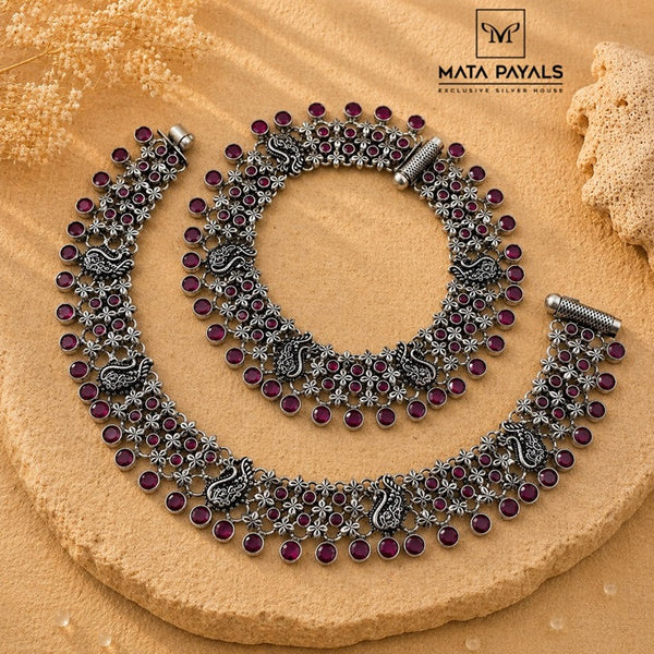 Excellent Oxidised Anklet