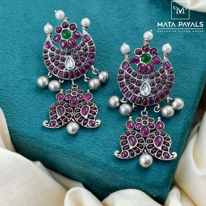 Arda Chandra Mango Oxidised Earing
