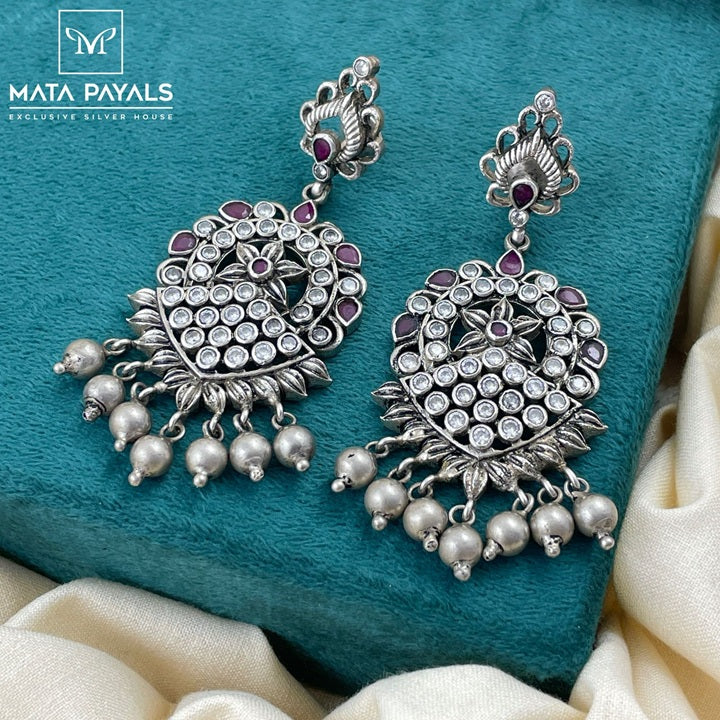 Beauteous Ruby Earing