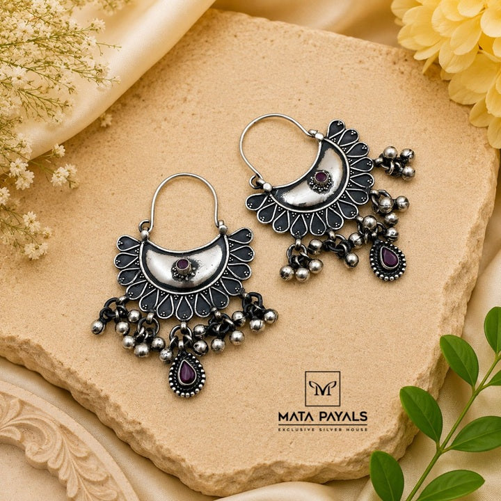 Vintage Oxidised Earring