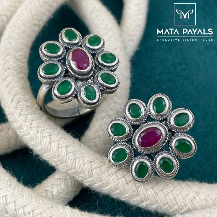 Charming Green Toe Ring