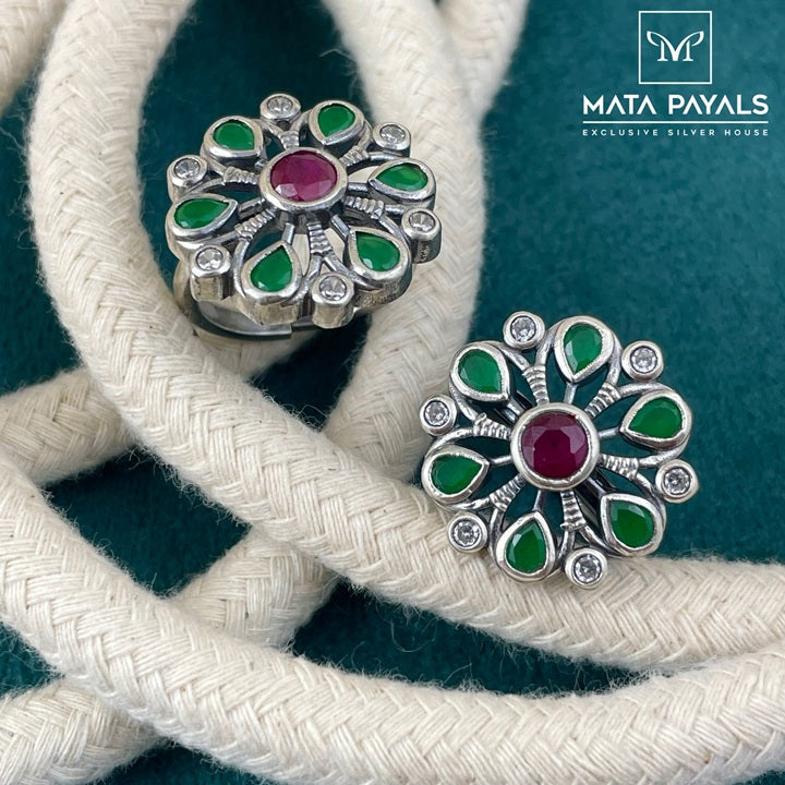 Classic Cut Stone Toe Ring
