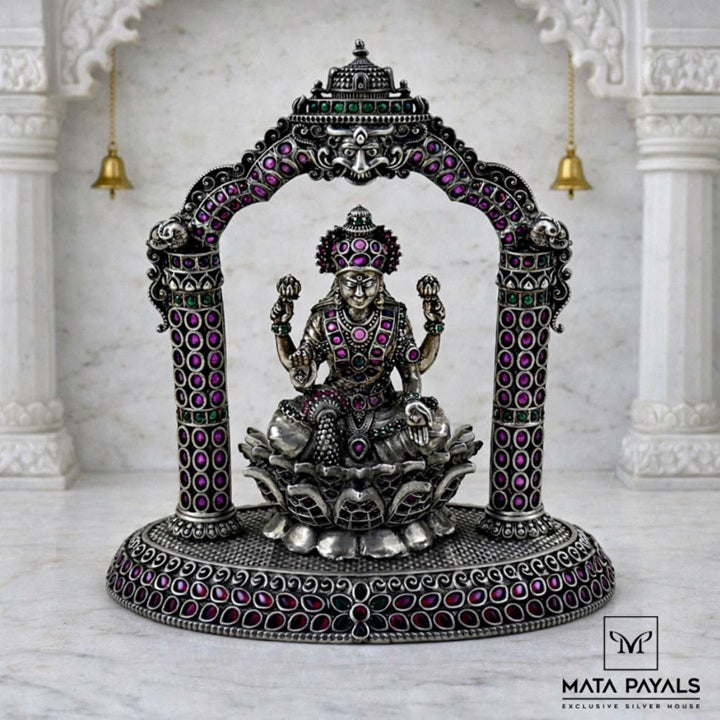 Oxidised Lakshmi Idol