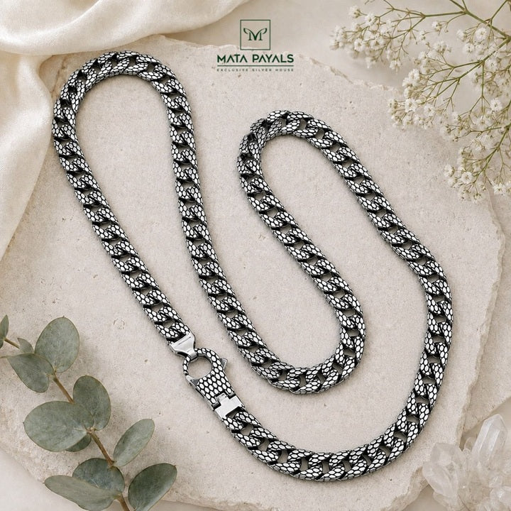 Glamorous Oxidised Men's Neckchain