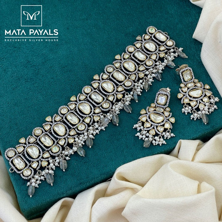 Electrifying Extravagant Moissanite Choker Set