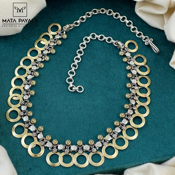 Fancy Dual Tone Necklace