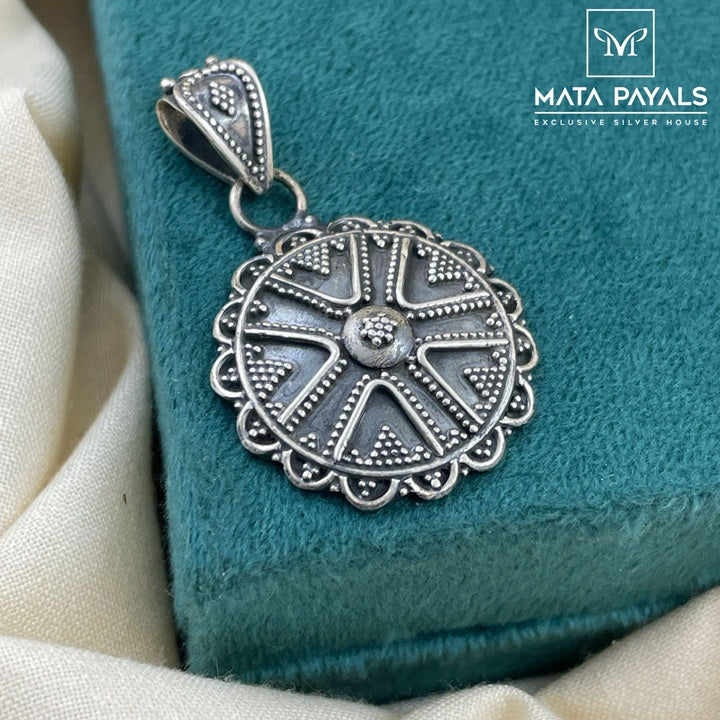 Small Oxidised Pendant
