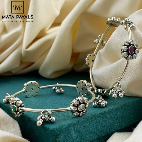 Dazzling Cut Stone Bangle