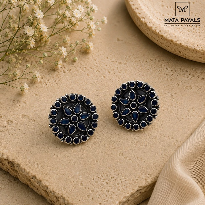 Statement Cut Stone Stud