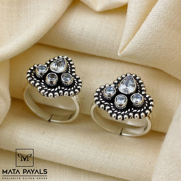Fabulous Oxidised Toe Ring