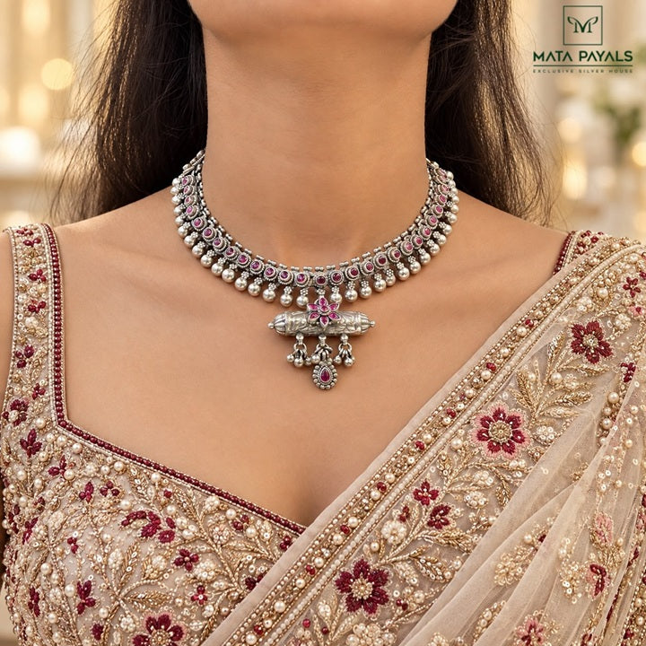 Spectacular Oxidised Necklace