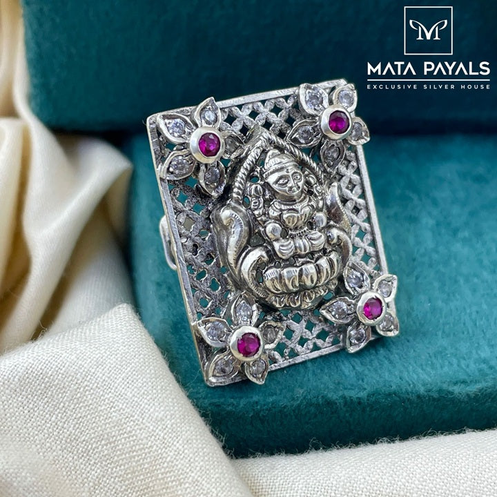 Unique Goddess Lakshmi Ring
