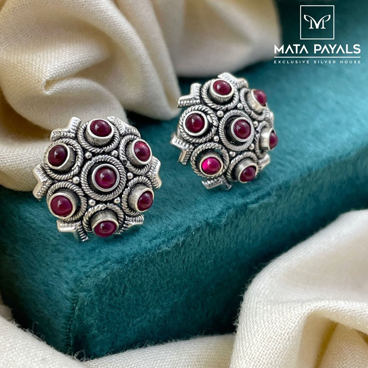Seven Stone Studded Earring