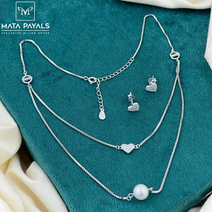 Charming Zircon Pendant Set
