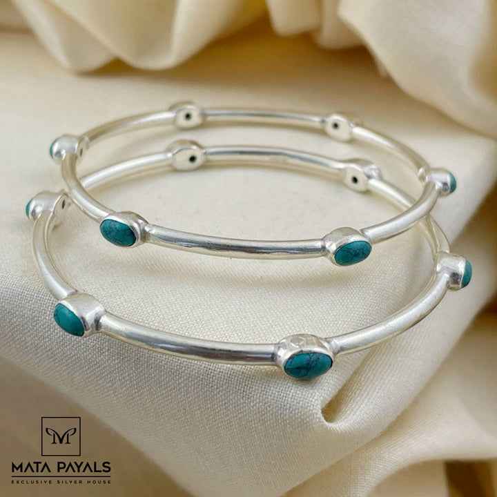 Oxidised Coral Bangle
