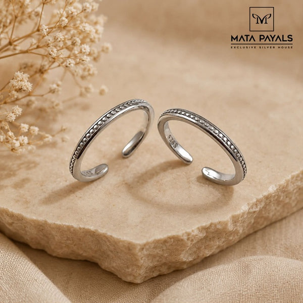 Elegant Rhodium Toe Ring
