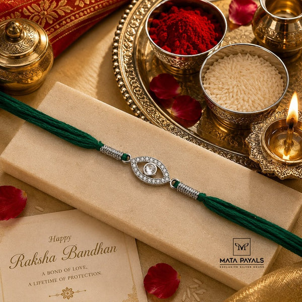 Green Thread Rakhi