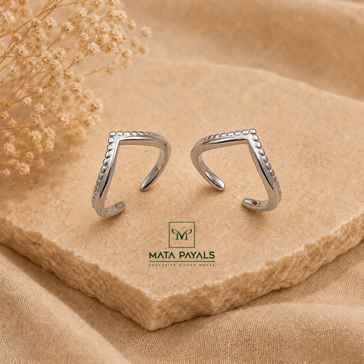 Lovely Rhodium Toe Ring