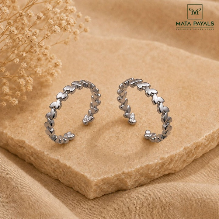 Classic Rhodium Toe Ring