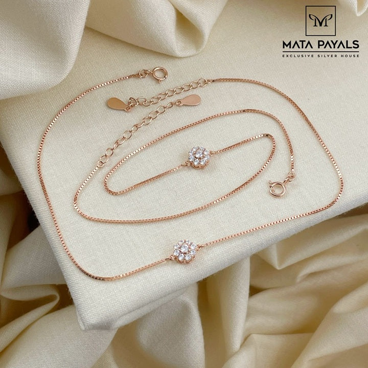 Soothing Rose Gold Anklet