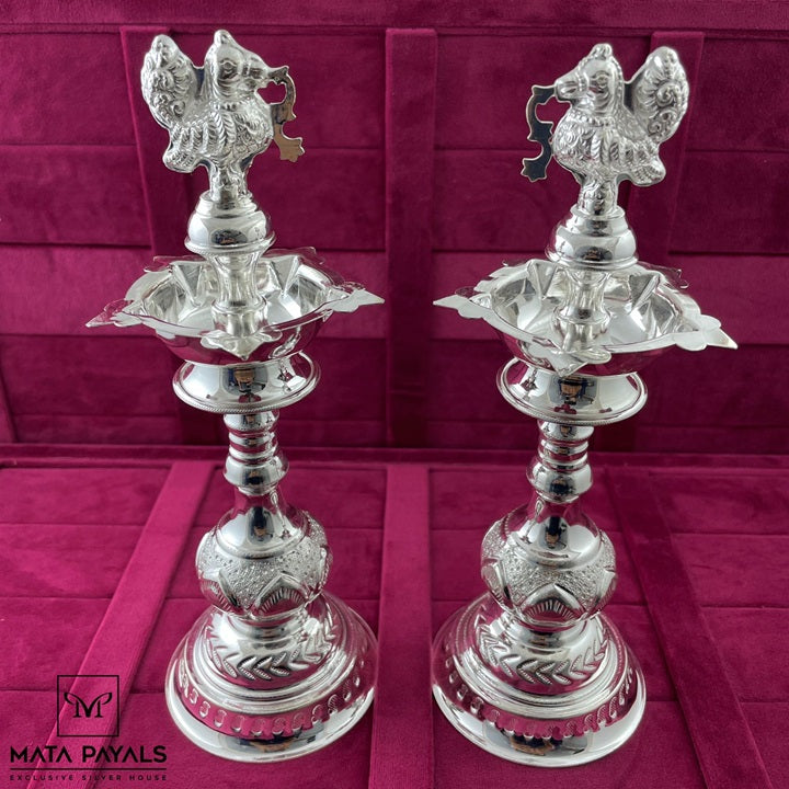 Silver Peacock Deepa