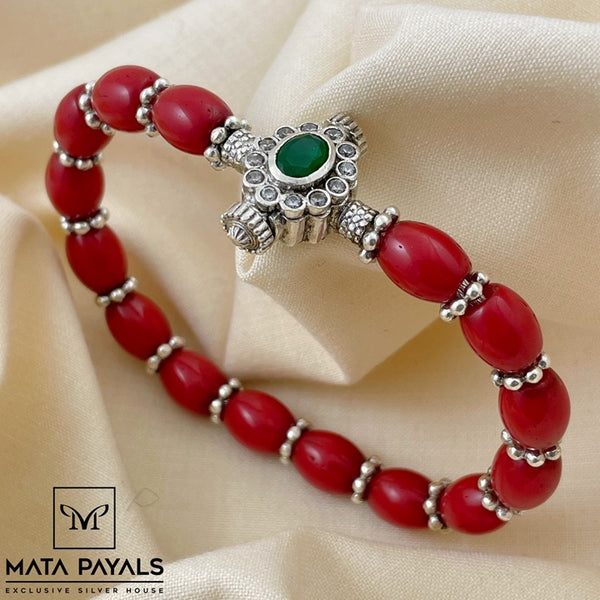 Fancy Green Stone Bracelet