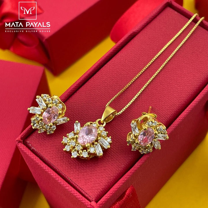 Light Pink Pendant Set