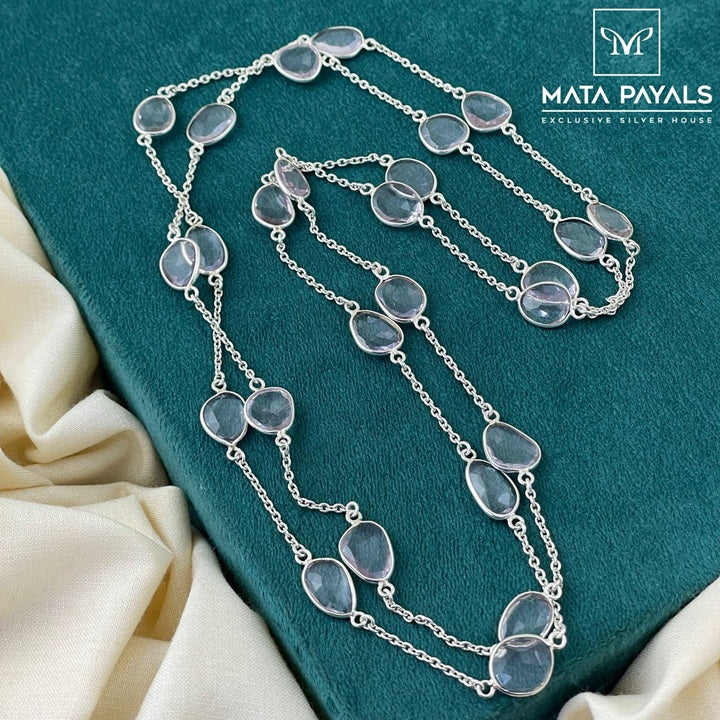 Beaded Silver Neckchain