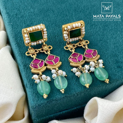 Gold Plated Kundan Chandbali