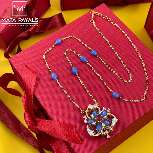 Fancy Gold Plated Pendant Chain