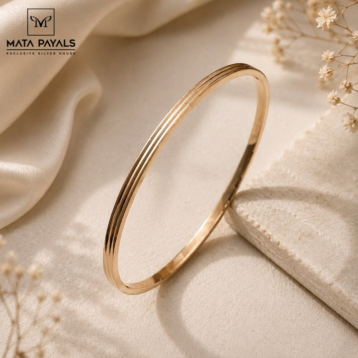 Rose Gold Silver Kada