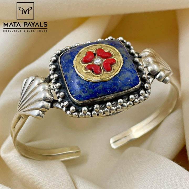 Precious Stone Silver kada