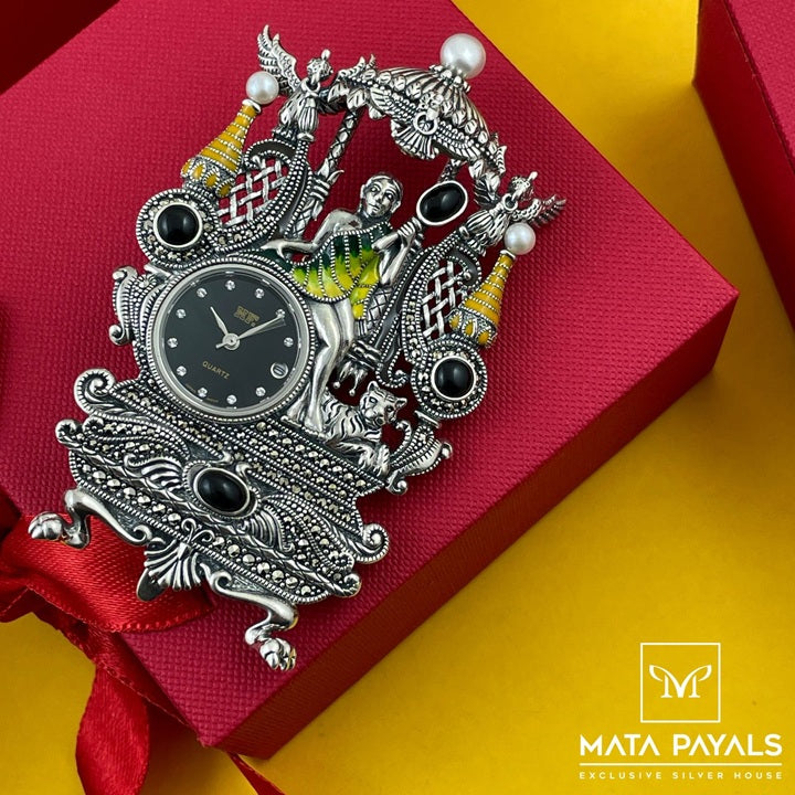 Classic Silver Marcasite Watch