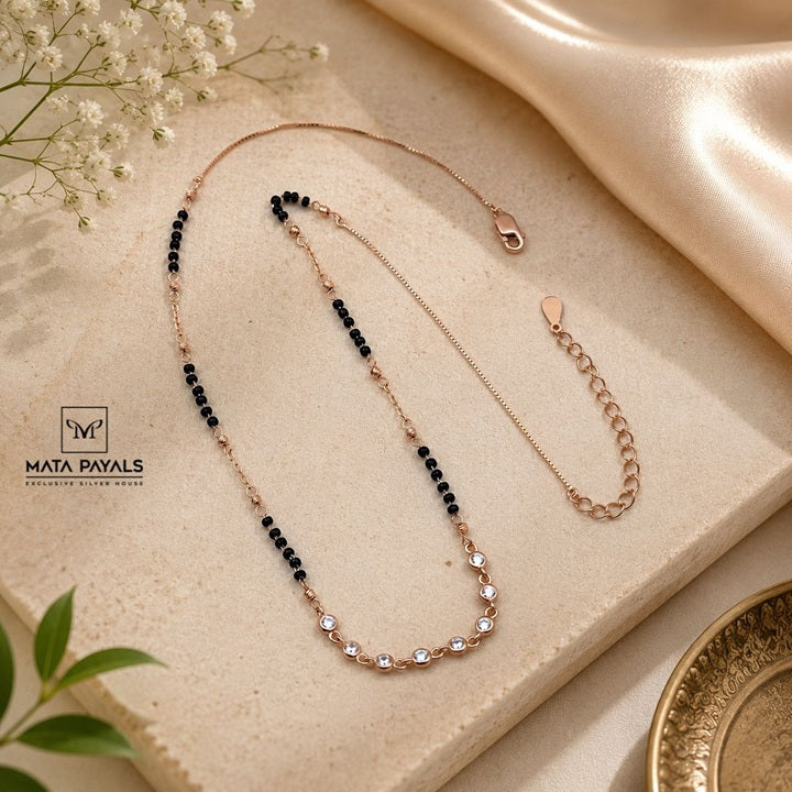 Simple Rose Gold Mangalsutra