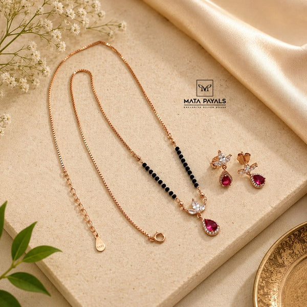 Cute Pink Mangalsutra