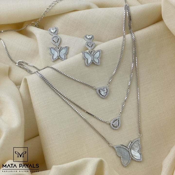 Beautifull Butterfly Pendant Set