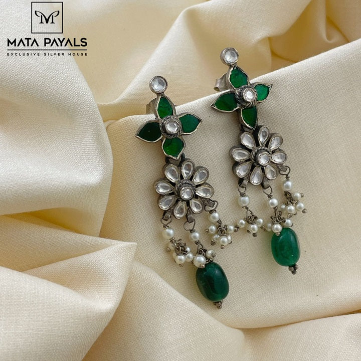Oxidised Kundan Hanging