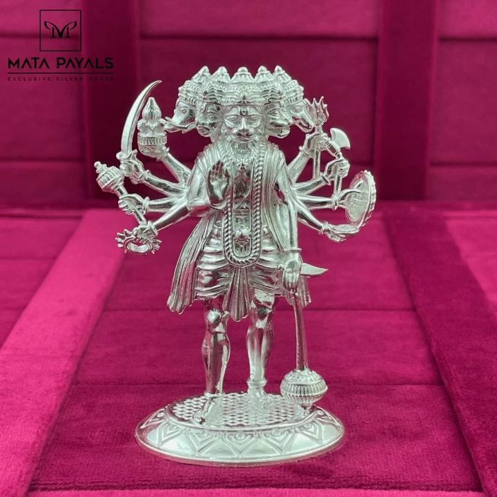 Silver Panchmukhi Idol