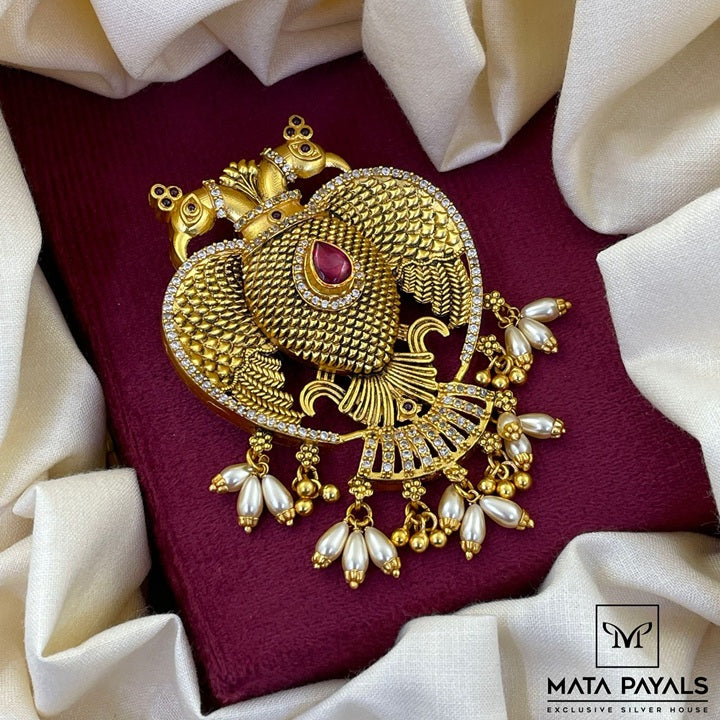 Golsd Polish Gandaberuda Pendant