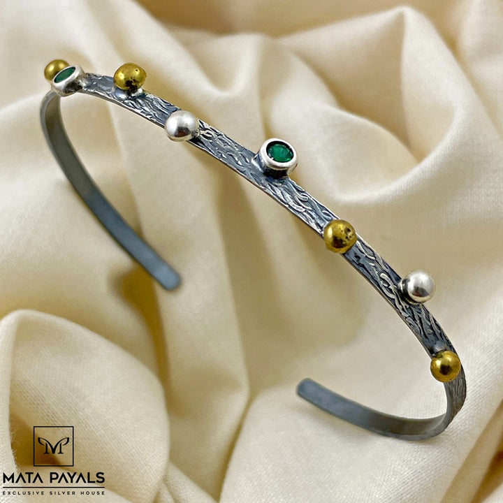 Fancy Oxidised Kada