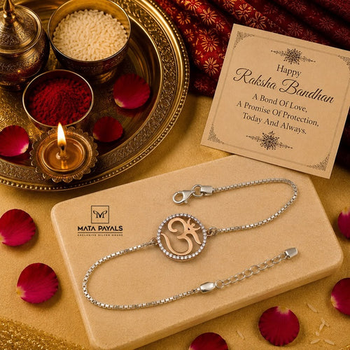 Zircon Om Rakhi