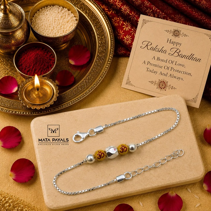 Cute Silver Rakhi