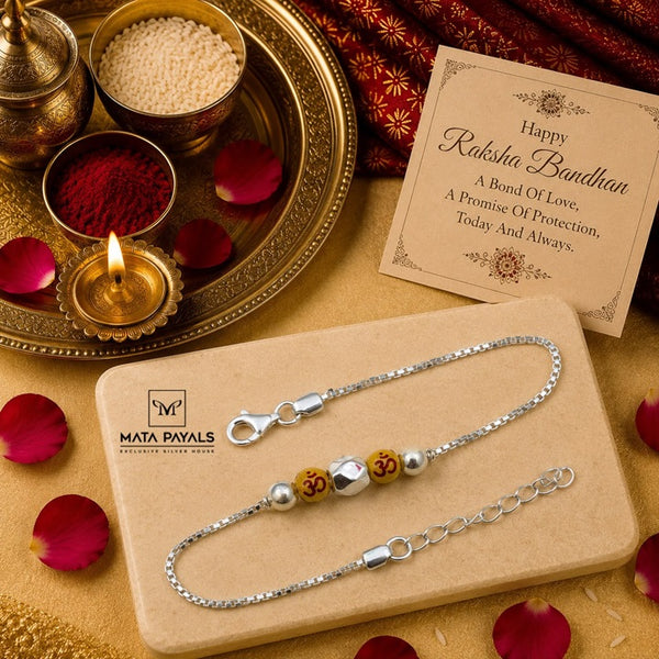 Cute Silver Rakhi