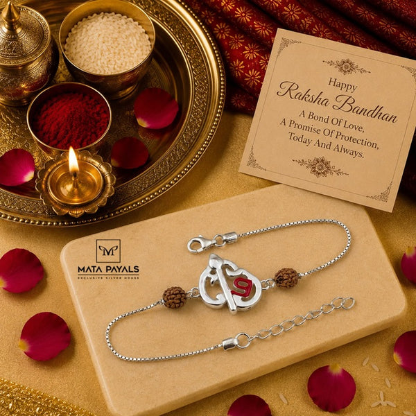 Impressive Silver Rakhi