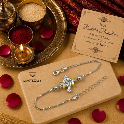Yellow Ganesha Rakhi