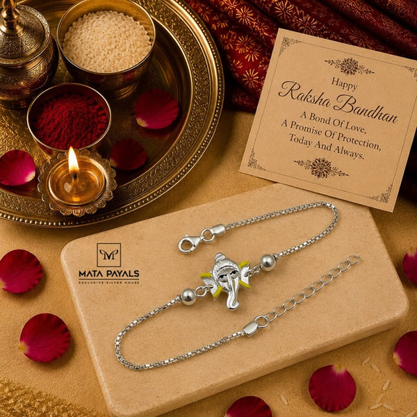Yellow Ganesha Rakhi